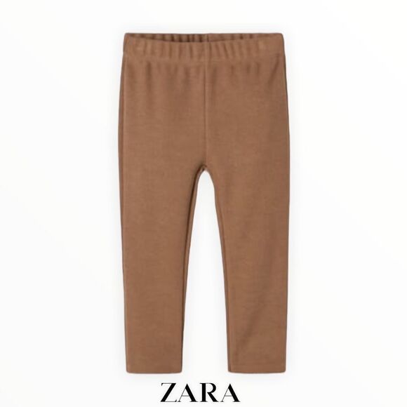ZARA Kids | Brown | EXTRA LONG LEGGINGS - Picture 2 of 6